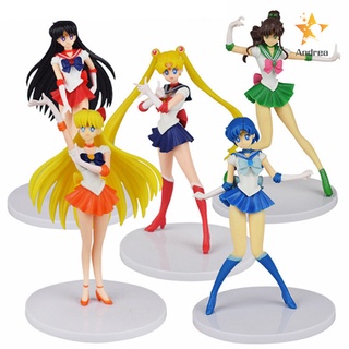 5 Unids/set Sailor Moon Modelo Anime Figurine Coleccionables Lindo Coche Interior Pastel Decoración Superior Para Fans (2)