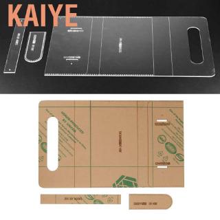 Kaiye 8.7 x 4.7 pulgadas bolso de mano el conjunto de plantillas hace con patrón de cartera de acrílico transparente a bricolaje herramienta de artesanía de cuero