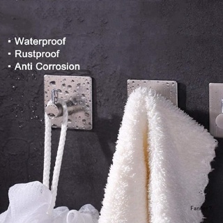 Ganchos adhesivos de pared de servicio pesado ganchos de aleación de aluminio fuerte adhesivo percha de pared para baño cocina organizador gancho (2)