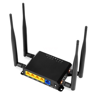 4g lte router inalámbrico 300mbps de alta velocidad industrial router con ranura para tarjeta sim 4 antenas externas señal fuerte versión américa