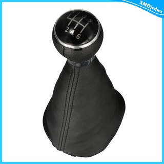 6 Speed Gear Shift Knob With Leather Boot Gaiter For VW TOURAN 03-11 (2)