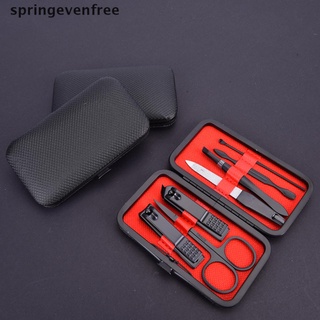 spef 7 unids/set manicura cortaúñas set de pedicura portátil de viaje higiene cortador de uñas gratis