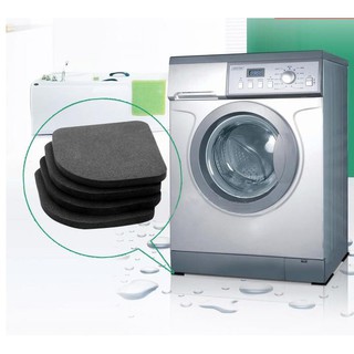 4 piezas de nevera lavadora almohadilla Anti vibración estera antideslizante alfombrillas soporte refrigerador lavadora almohadillas