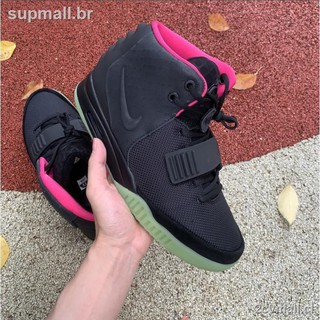 ☾۩✗Tênis Masculino Nike Air Yeezy 2 Nrg / Kanye 508214-006