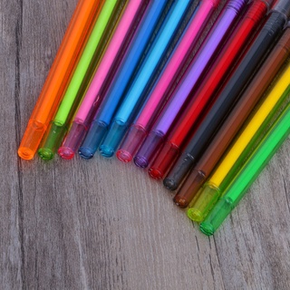 folღ Bolígrafo de gel con brillos/suministros escolares/dibujar 12 bolígrafos de colores/regalos de color caramelo para estudiantes (4)