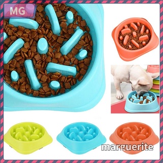 Marguerite 3 colores plato antideslizante interactivo saludable para cachorros/Gato/Comida/cocina/Multicolor (1)