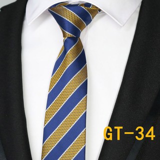 6cm rayas para hombre estrechas corbatas flacas de seda lazo de moda para fiesta de boda (9)