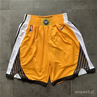 [10 Estilos] Pantalones Cortos NBA Golden State Warriors CURRY WISEMAN 19 Temporada bonus edition Amarillo Baloncesto shorts