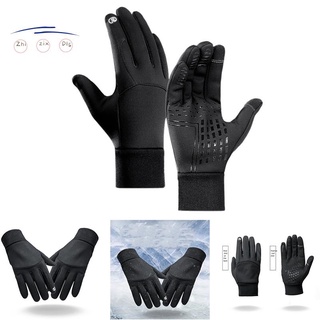 At invierno prensa pantalla guantes de invierno guantes de deportes al aire libre guantes de esquí guantes de deshacerse guantes de dedo completo M