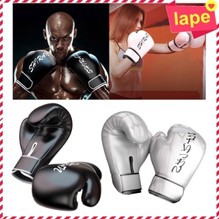 [Lape] 2 pares de guantes de boxeo para hombres y mujeres, cuero PU, saco de boxeo, guantes, 10oz (1)