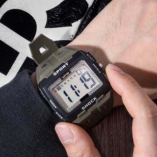 2021 hombres reloj deportivo Digital Led multifunción alarma cronógrafo 5ATM impermeable retroiluminación cuadrado hombres relojes