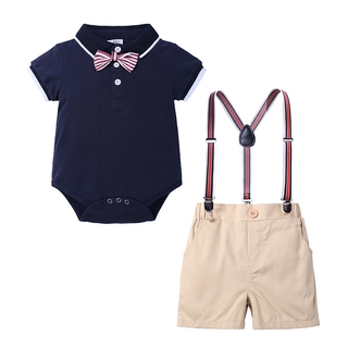 ropa de niño recién nacido traje traje de bebé fiesta corta bowknot traje de cumpleaños vestido de bebé niño niño 3 6 9 12 18 24 meses