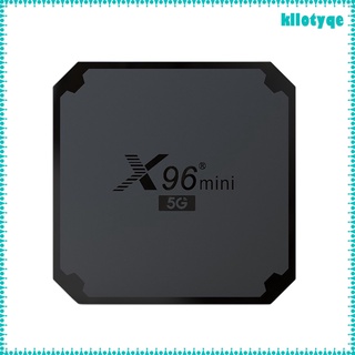 [kllotyqe] X96 Mini 5G Android 9.0 TV Box Quad Core 4K Ultra HD Set Top TV Box Smart TV Box 2.4GHz/5GHz Dual banda enchufe UK