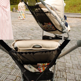 R-r práctico cochecito de malla para bebé, bolsa organizadora de almacenamiento de pañales (3)