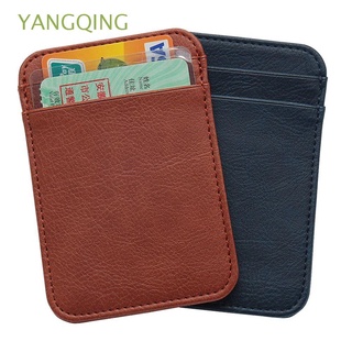 Yangqing Pu Multi-ranura Para tarjetas De crédito Para hombre De cuero delgado monedero monedero monedero tarjetero