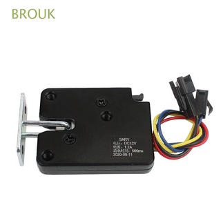 BROUK 3V5V12V Smart Lock Mini Electronic Lock Electric Control lock Unmanned Locker Storage Cabinet Small Cabinet Drawer DC Door Lock