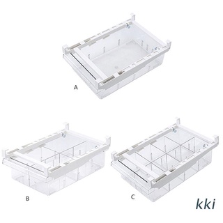 kki. nevera caja de almacenamiento estante cajón organizador congelador estante preservación de alimentos refrigerador partición contenedor
