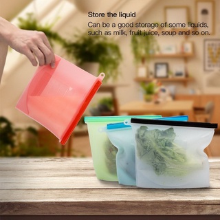 Reusable Refrigerator Fresh Bags Kitchen Food Sealing Storage Bag