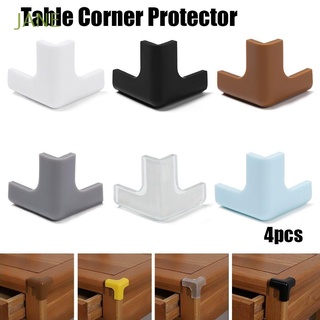JANE 4PCS Children Corner Guards Baby Table Corner Protector Edge Protection Desk Safety Soft Kids Security Anticollision Strip/Multicolor