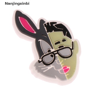 [nanjingxinbi] 10 piezas de pvc luminoso zapatos de cueva accesorios bad bunny lindo zapatos decoraciones [caliente] (8)
