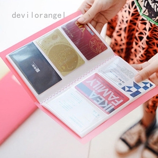 Devilorangel nuevo Color caramelo tarjeta de visita álbum sonriente cara nombre libro creativo tarjeta de foto titular de la tarjeta de identificación álbum