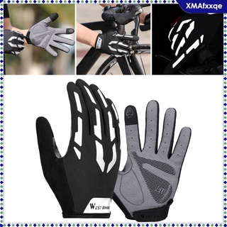 guantes de ciclismo para hombre dedo completo mtb bicicleta de carretera guantes de gel almohadilla (3)