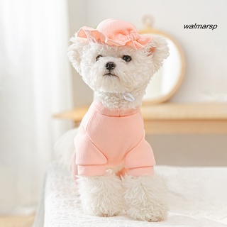 [Wmp] ropa para mascotas, diseño de sarga, Cosplay, transpirable, para mascotas, perro, traje con sombrero para cuatro estaciones (7)