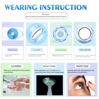 EYESHARE Lenses 1 Pair =2PCS BLIND Series Cosplay Contact Lens Eye Contacts Colored Lenses Cosmetic Yearly Use (8)