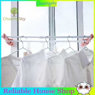 ۞ Permitir ventanas interiores alféizar de plástico percha de ropa estante de secado balcón gancho de lavandería