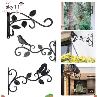 sky decoración de pared colgante cesta soportes ganchos al aire libre percha de plantas jardín patio trasero durable decorativo metal