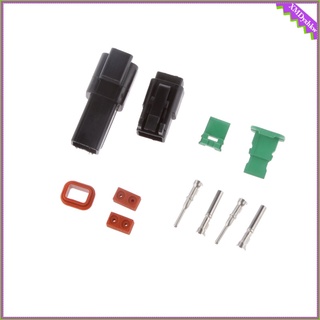 2Pin Car Motorcycle Sealed Connector Terminal Set DT04-2P (1)