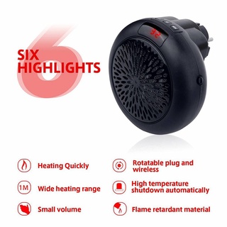 [8/19] calentador de ventilador para el hogar 900w mini calefacción eléctrica eléctrica de aire caliente ventilador de oficina práctico (8)