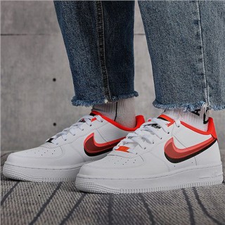 nike air force 1 nike af1 air force one blanco azul rojo negro doble gancho mujer s zapatillas cw1574-100