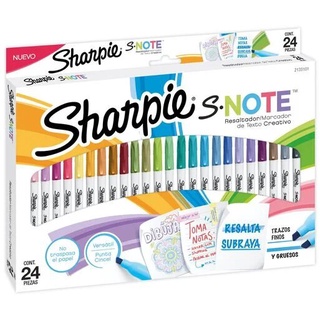 Destacadores Sharpie Note Set 24 Tonos Pasteles