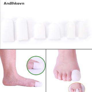 [andl] 2 piezas de silicona gel tubo vendaje del dedo del pie protectores de pies alivio del dolor cuidado de los pies c615