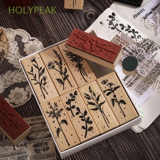 Holypeak Diy manualidades papelería decoración De diario álbum De recortes diarios sellos De goma De madera jardín Botanica