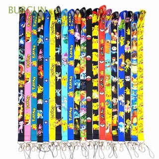 BURGUN Mobile Phone Accessories Pikachu Lanyard for Kids Cell Phone Lanyard Anime Pokemon Mobile Phone Chain Figure Toy Action Figure ID Card Strap Cartoon Collection Gift Phone Neck Strap