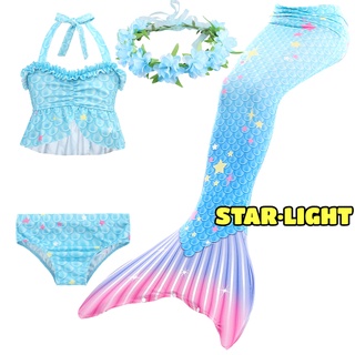 Traje de baño de sirena para niños disfraz de Cosplay para niñas natación de dibujos animados Bikini piscina al aire libre fiesta juguetona