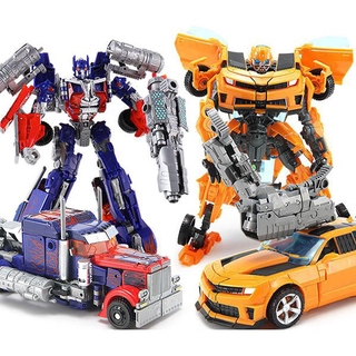 transformers película optimus prime hornet bumblebee robot figura de acción vehículo camión asamblea de deformación juguetes de niños