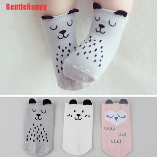 Gentlehappy lindo bebé calcetines niño niña de dibujos animados calcetines de algodón recién nacido bebé niño calcetines S-M