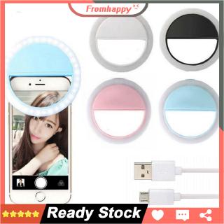 Selfie anillo de luz [batería recargable] 36 LED 3 niveles de brillo ajustable teléfono LED anillo de luz Selfie RK12 (1)