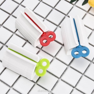 Rodillo portátil exprimir baño extraíble dispensador de pasta de dientes Manual