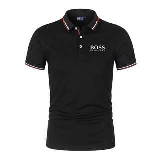 Nova Camisa Polo Hugo Boss De Alta Qualidade Para Masculino / Casual / Tênis De Golfe (1)