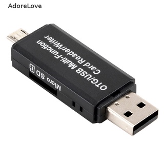 [al] Lector de tarjetas Micro OTG/lector de tarjetas USB para Micro adaptador USB/unidad Flash/AdoreLove