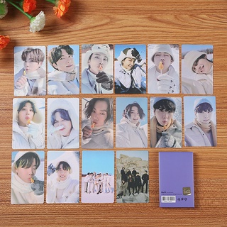 Kpop BTS Bangtan Boys paquete de invierno personaje colección de papel postal tarjeta fotográfica XJ130