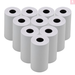 Lg 10pcs blanco blanco rollo de papel térmico 57x30mm/ x en foto recibo de imagen Memo impresión Compatible con impresora de bolsillo impresora de fotos instantánea