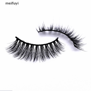 [meifuyi] pestañas de visón 3d 1 pares de maquillaje cosmético de pestañas natural esponjoso grueso esponjoso 439cl (2)