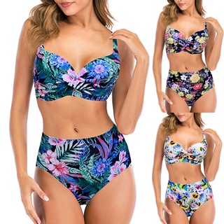 conjunto de bikini/ropa de baño para mujer con sujetador push-up con relleno