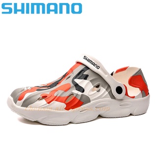 Shimano - Men's Sandals, Perforated Rubber Clogs, Garden Shoes, Beach, Outdoor, Flat Bottomed, Fishing Shoes, Large Size, Summer, 2021