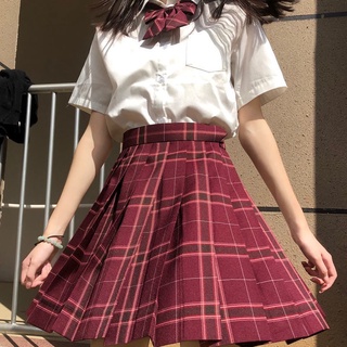 [shahua] Jk uniforme ortodoxo falda marca cintura alta estilo universitario estudiante plisado s: s.a.